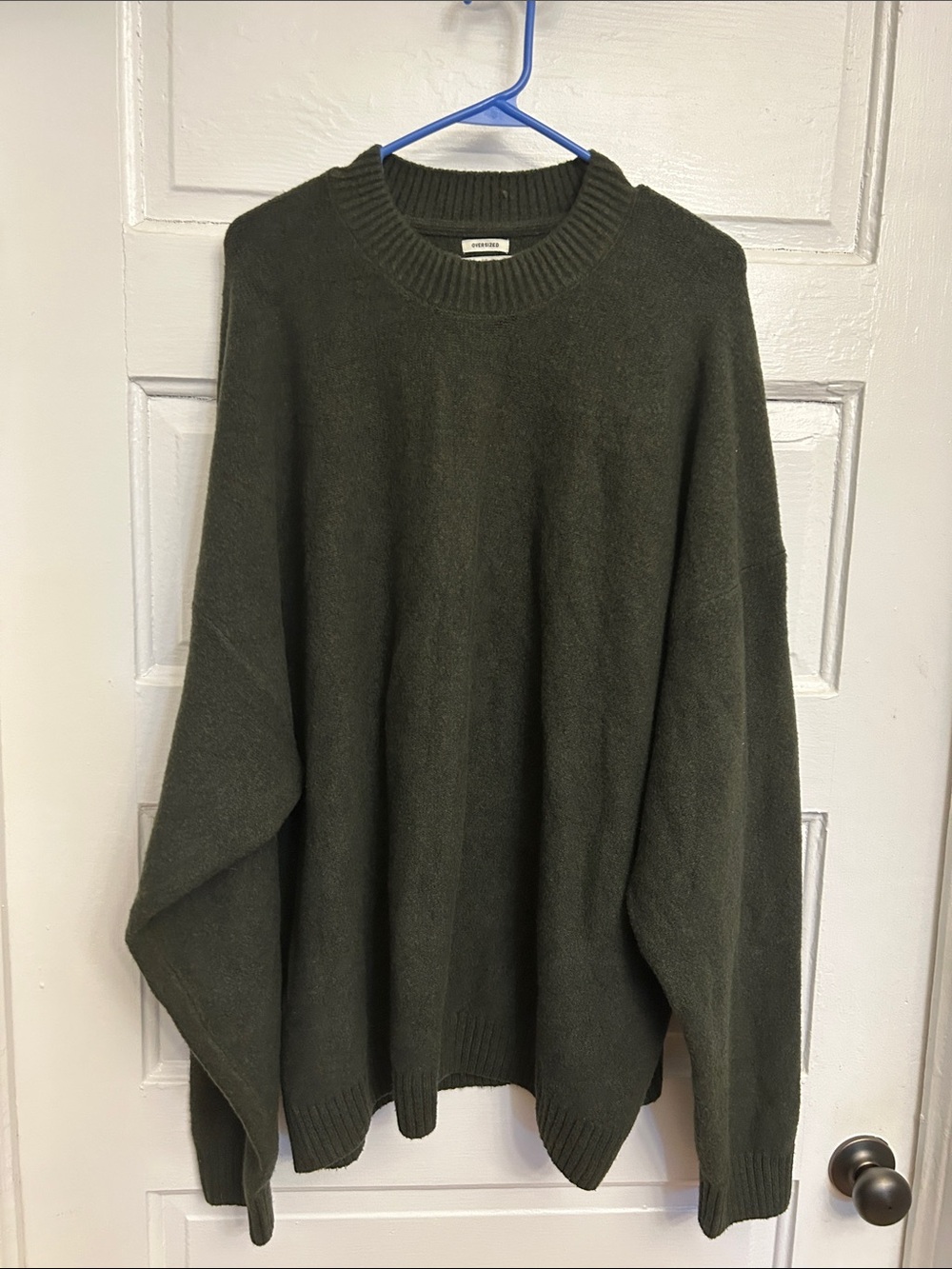 Abercrombie & Fitch Men's Crewneck Sweater in Olive